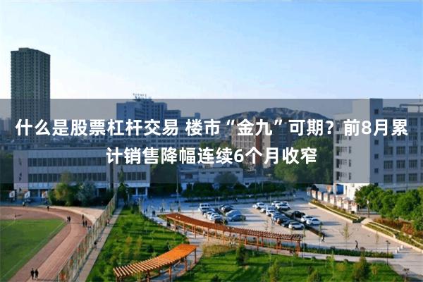 什么是股票杠杆交易 楼市“金九”可期？前8月累计销售降幅连续6个月收窄