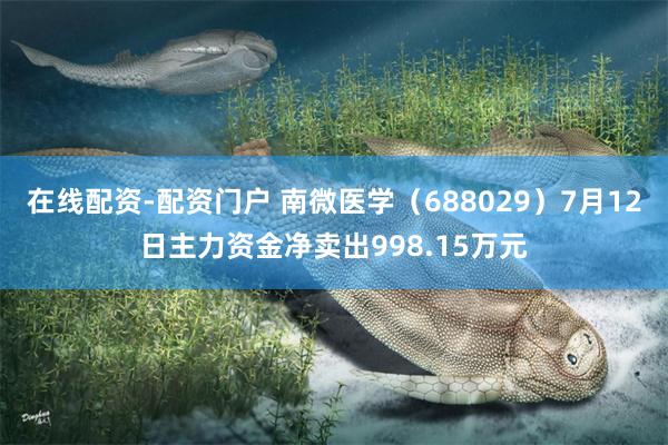 在线配资-配资门户 南微医学（688029）7月12日主力资金净卖出998.15万元