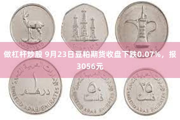 做杠杆炒股 9月23日豆粕期货收盘下跌0.07%，报3056元