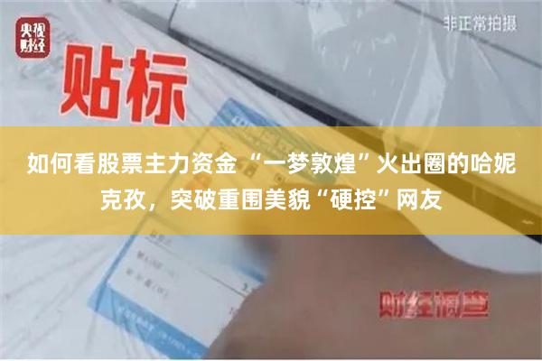 如何看股票主力资金 “一梦敦煌”火出圈的哈妮克孜，突破重围美貌“硬控”网友