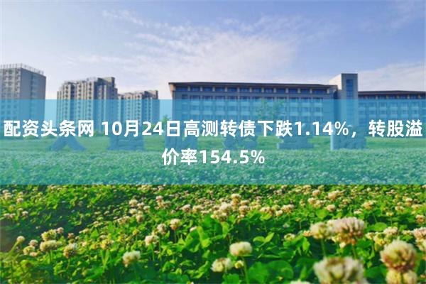 配资头条网 10月24日高测转债下跌1.14%，转股溢价率154.5%