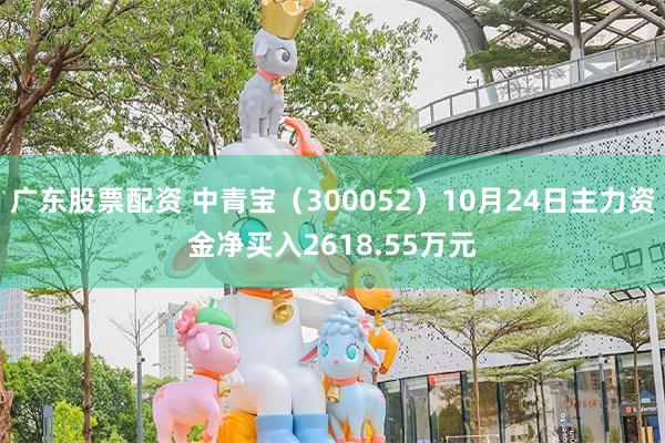 广东股票配资 中青宝（300052）10月24日主力资金净买入2618.55万元