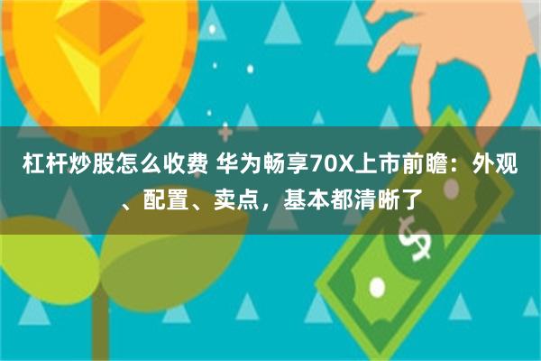 杠杆炒股怎么收费 华为畅享70X上市前瞻：外观、配置、卖点，基本都清晰了