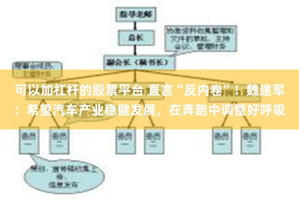 可以加杠杆的股票平台 直言“反内卷”！魏建军：希望汽车产业稳健发展，在奔跑中调整好呼吸