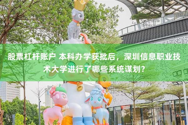 股票杠杆账户 本科办学获批后，深圳信息职业技术大学进行了哪些系统谋划？